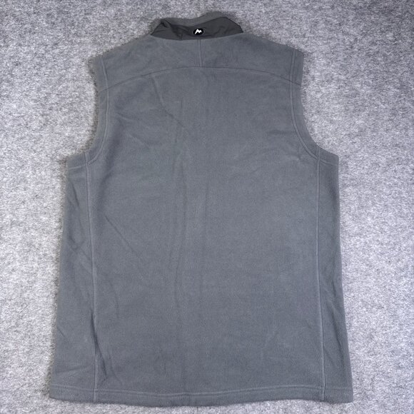 Marmot Vest Mens Large Gray Polartec Fleece Pockets Orange Lawn Tennis Club - Picture 9 of 11